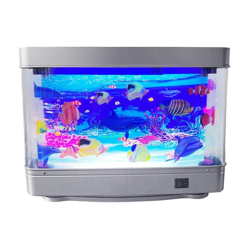 Marine Aquarium Hobby - D0AD Lebensechte Aquarium-Fischlampe, LED-Nachtlicht mit beweglichem