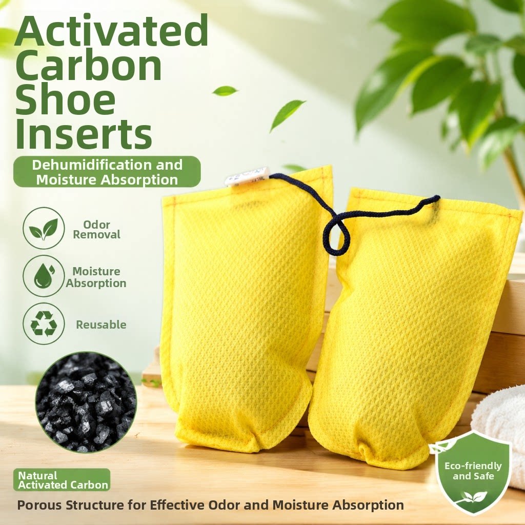 Activated Carbon Bag - Bambuskohle-Schuheinlagen Aktivkohle-Schuhdeodorant Schweißabsorbierende Geruchsbeseitiger Feuchtigkeitsabsorbierende Schuhtrockner