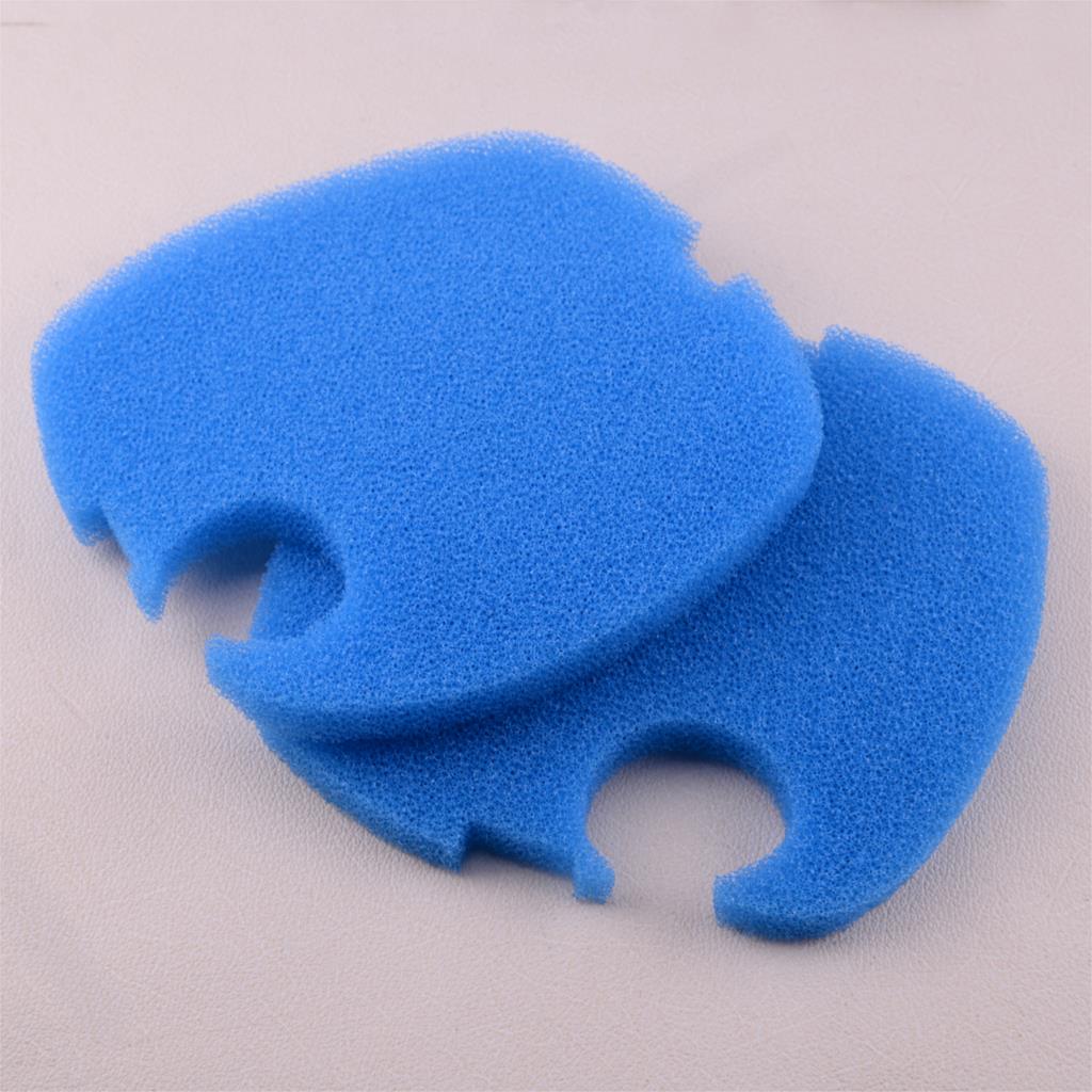 Marine Aquarium Hardscape - LETAOSK 2Pcs Blau Aquarium Filter Pad