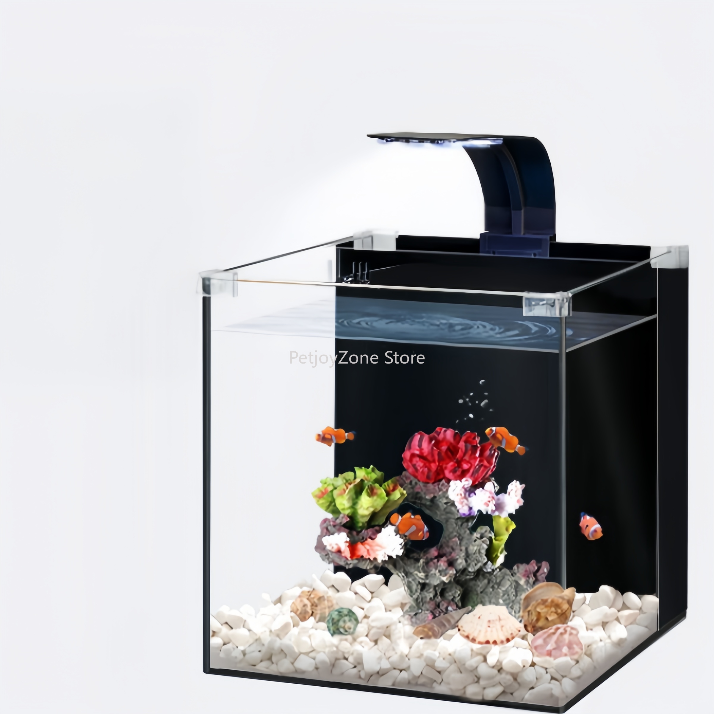 Marine Aquarium In Clearwater - Ultra-Klares Glas Luxus-Mini-Salzwasser-Meerwasseraquarium für das Wohnzimmer