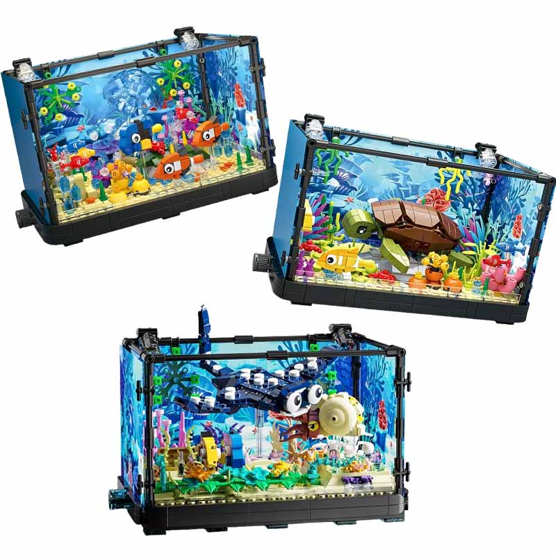 Aquarium-Baustein-Set mit Lich – Marine Aquarium Home Bewertung und Preis